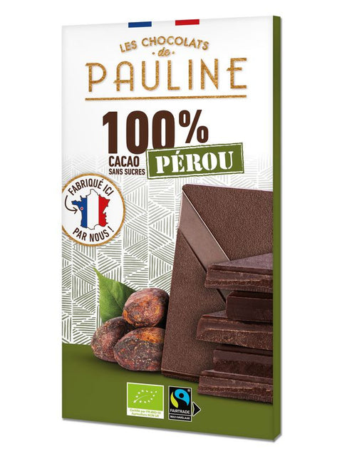 CHOCPAUL Cacao 100% Pérou 80g