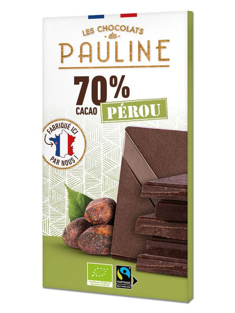 CHOCPAUL Tab choco noir 70% Pérou 80g