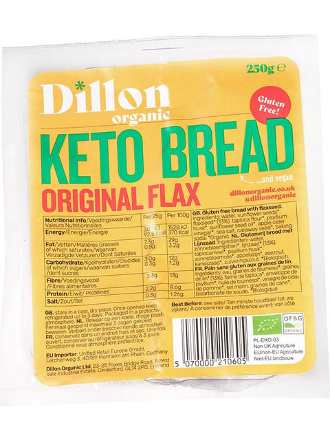 DILLON Pain keto graines lin  250g