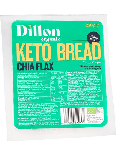 DILLON Pain keto graines lin chia  250g
