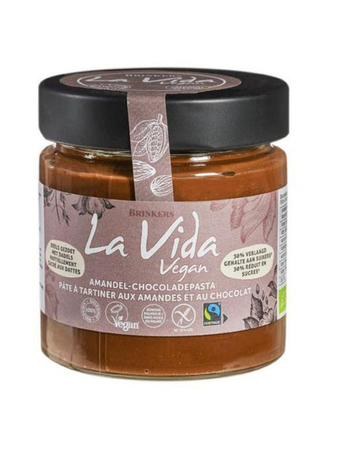 LA VIDA  Pâte tartine amande choco 200g