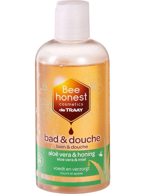 BEEHONEST Bain-douche aloe miel 250ml
