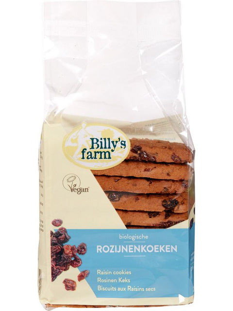 BILLY'S FARM Biscuits aux raisins 230g