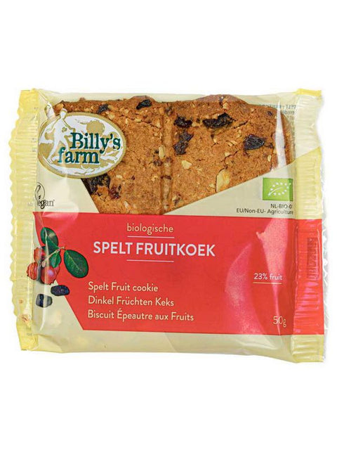 BILLY'S FARM Bisc. épeautre-fruits 50g