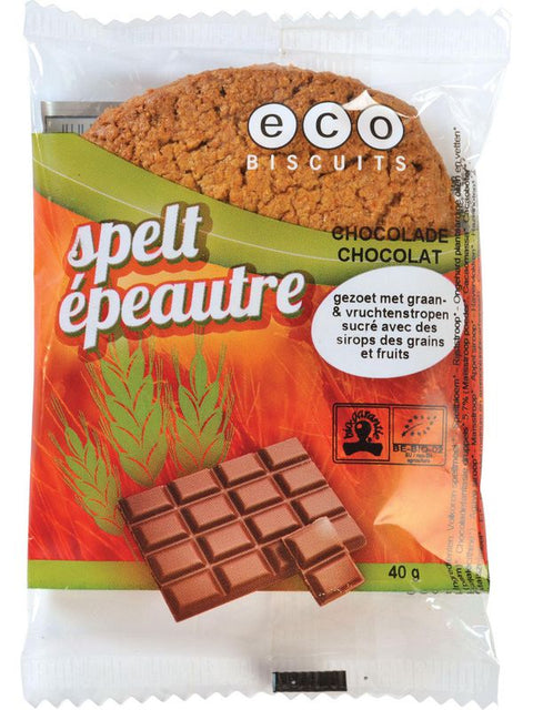 EcoBiscuit Biscuit epeautre-choco 40g