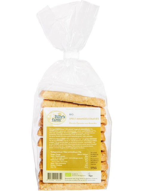 BILLY'S F Biscuits Épeautre amandes 175g
