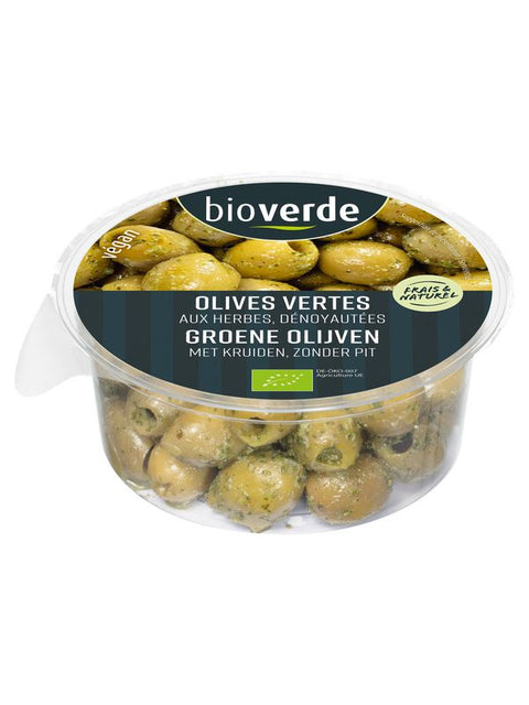 BV Olives vertes herbes/dénoyautées 150g