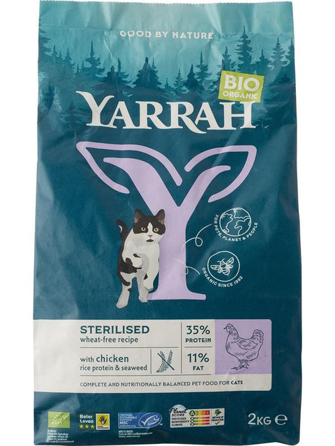 YARRAH Croquettes pour chat sans blé 2kg