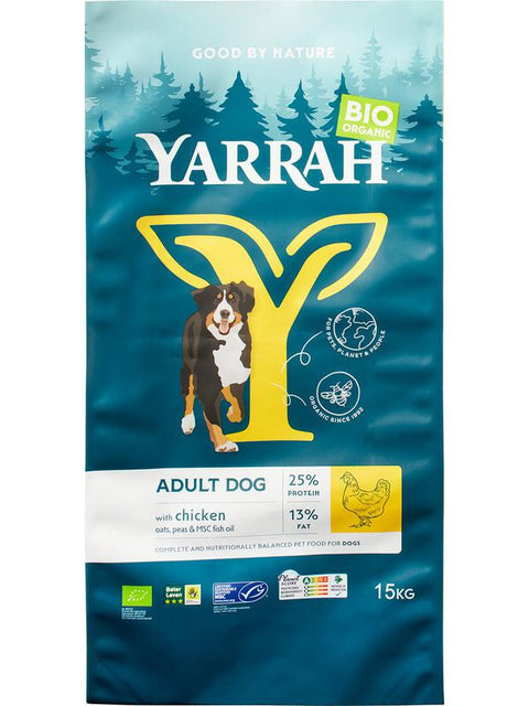 YARRAH Chien adult croquette poulet 15kg