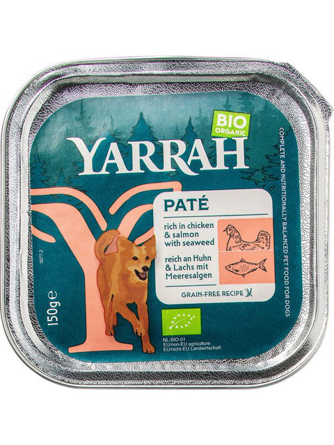YARRAH Pâtée p. chien-poulet saumon 150g