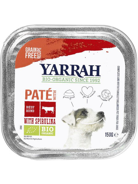 YARRAH Chien pâtée au bœuf  cup 150g