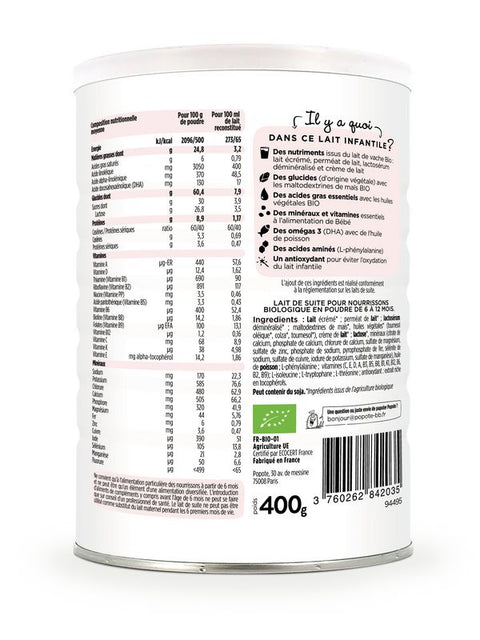 POPOTE Lait infantile 2ème âge 400g