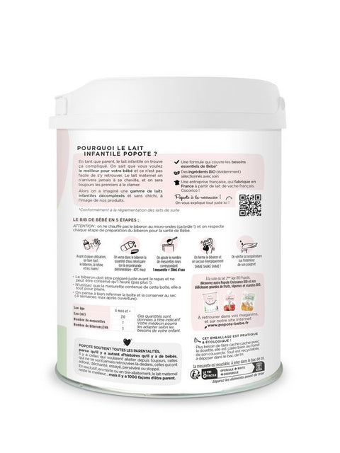POPOTE Lait infantile 2ème âge 800g