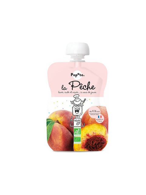 POPOTE Gourde pêche 120g