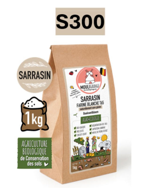 MOULIGRAN Farine sarrasin blanc T65 1kg