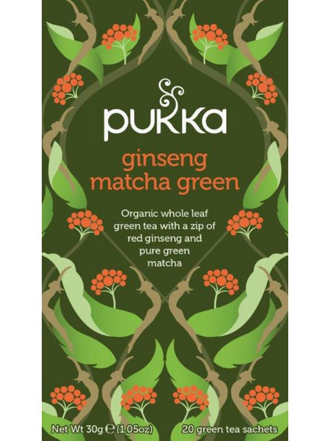 PUKKA Ginseng matcha green 20bt