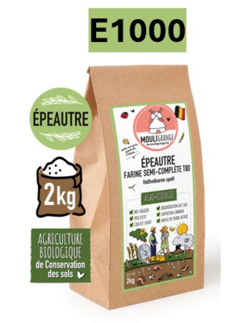 MOULIGRAN Farine épeautr 1/2comp T80 2kg