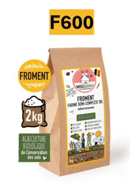 MOULIGRAN Farine froment compl T150 2kg