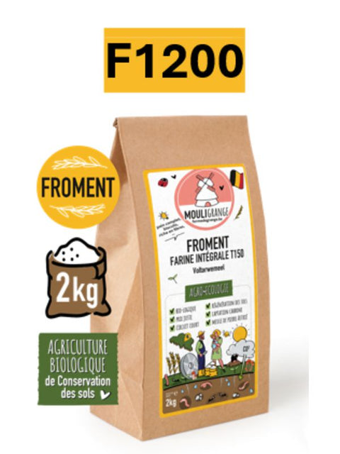 MOULIGRAN Farine froment 1/2comp T65 2kg