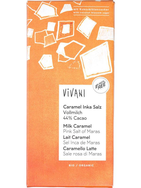 VIVANI Chocolade caramel inca-zout 80g