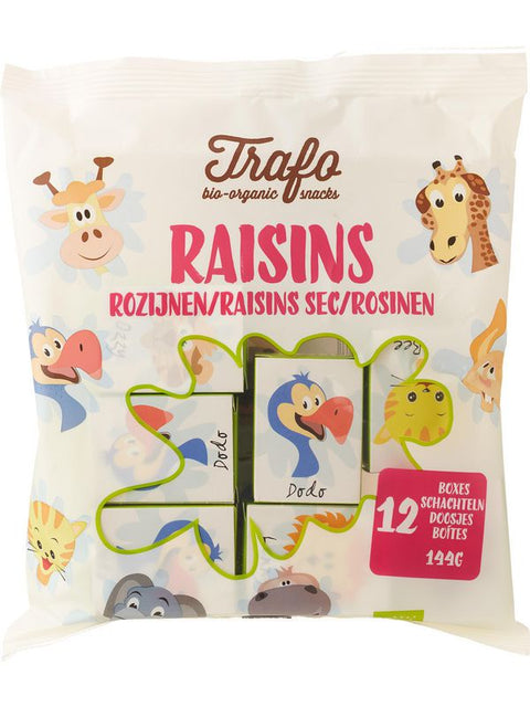 TRAFO Raisins secs boîte enfants 12g