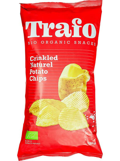 TRAFO Classic chips ondulés sel 125g