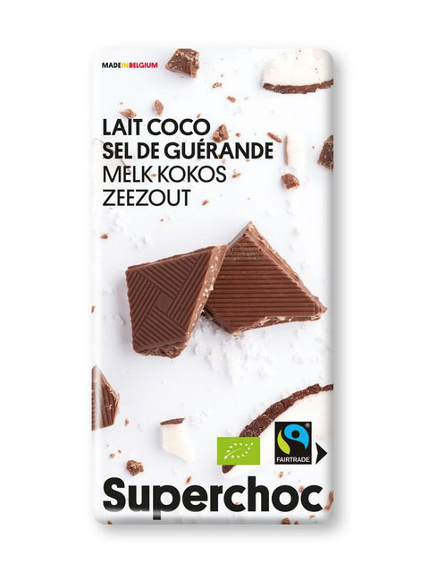 SUPERCHOC Chocolat lait noix de coco 70g
