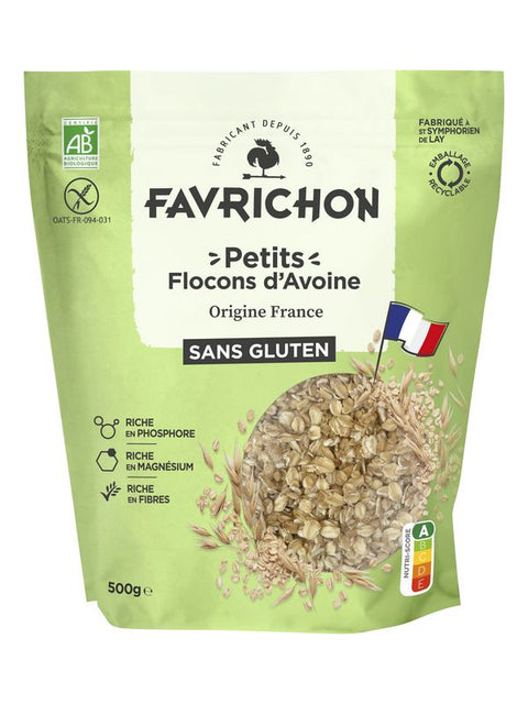 FAVRICHON Flocons avoine s. gluten 500g