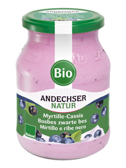 AND Yaourt myrtilles cassis 500gr