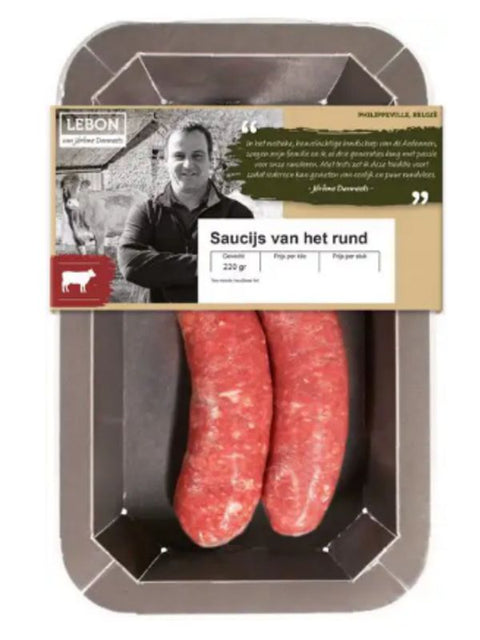 LEBON Saucisse de boeuf 220g