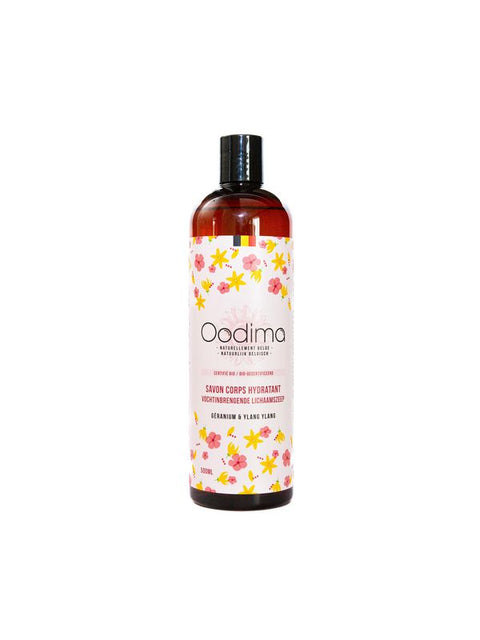 OODIMA Savon corps géranium ylang 500ml