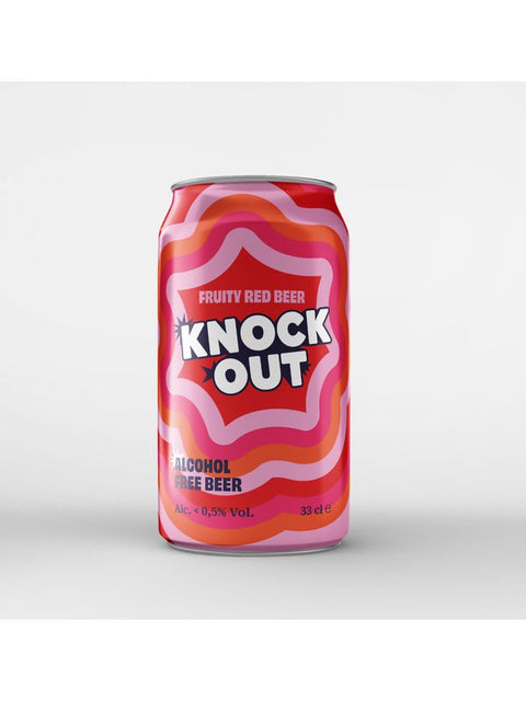 KNOCK OUT Red fruitbeer can <0.5% 33cl