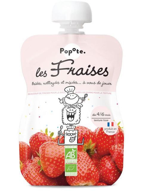 POPOTE Gourde fraise 120g
