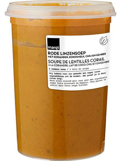 MARQT Soupe aux lentilles rouges 500ml