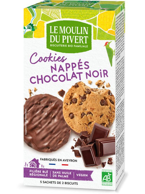MOUL PIVER Cookies nappé choco noir 175g