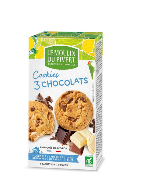 MOUL PIVER Biscuits aux 3 chocolats 175g