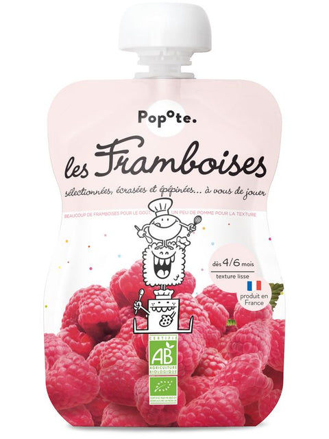 POPOTE Gourde framboise 120g