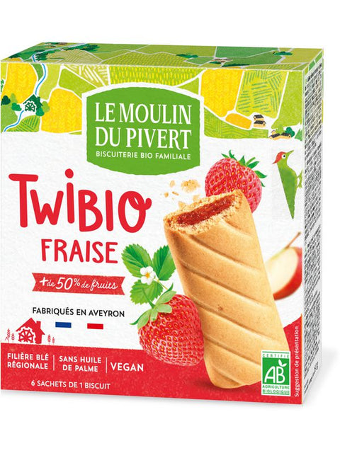 MOUL PIVER Twibio fourré fraise 150g