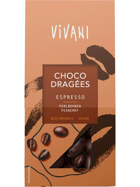 VIVANI Choco dragées espresso 75g