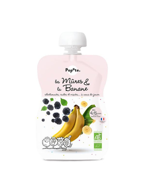 POPOTE Gourde mûres banane 120g