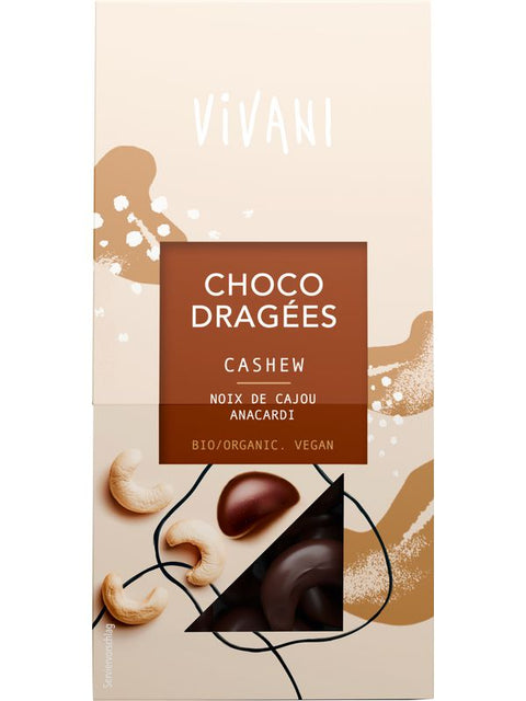 VIVANI Choco dragées noix de cajou 75g