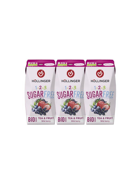 HOLLINGER Sugarfree mûre sauvage 3X200ml