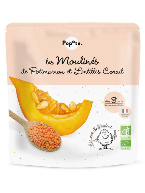POPOTE Mouliné potimaron lentilles 180g