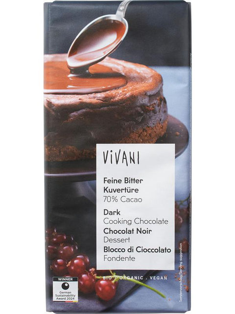 VIVANI Chocolat noir couverture 150g