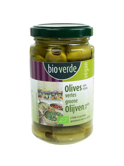BIO-VERDE Olives vert dénoy. 200g