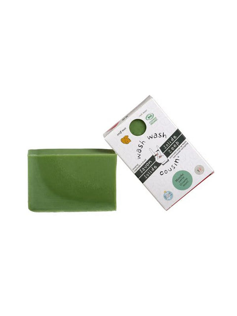 WASHCOUSIN Savon solide menthe verte100g