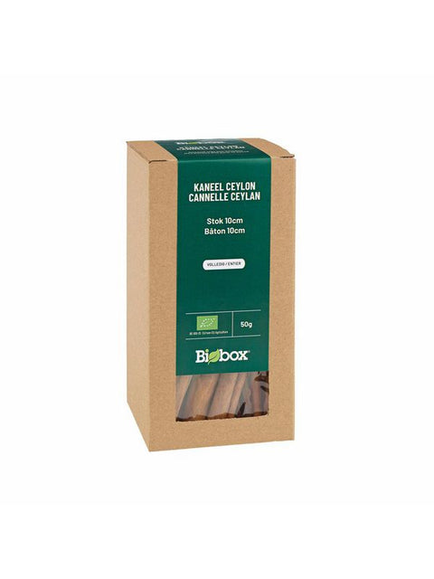BIOBOX Cannelle ceylan bâton 10cm 50g