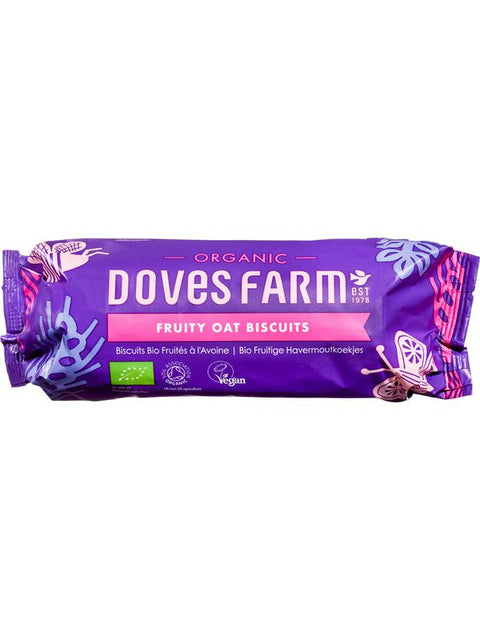 DOVESFARM Biscuits avoine fruits 200g