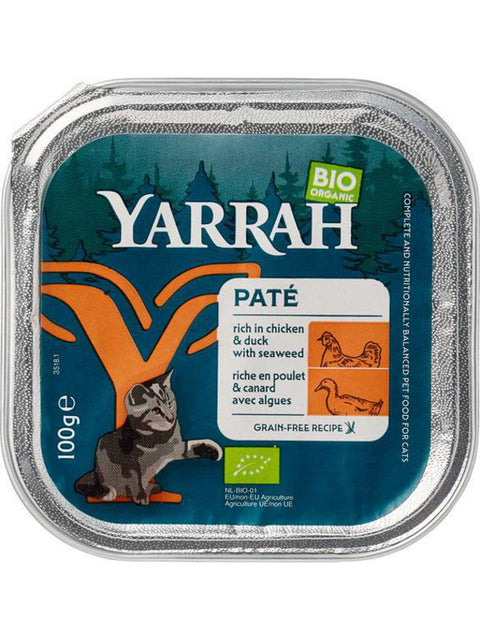YARRAH Pâté pour chat -canard algue 100g