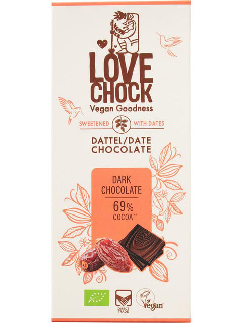 LOVECHOCK Chocolat noir dattes 70g